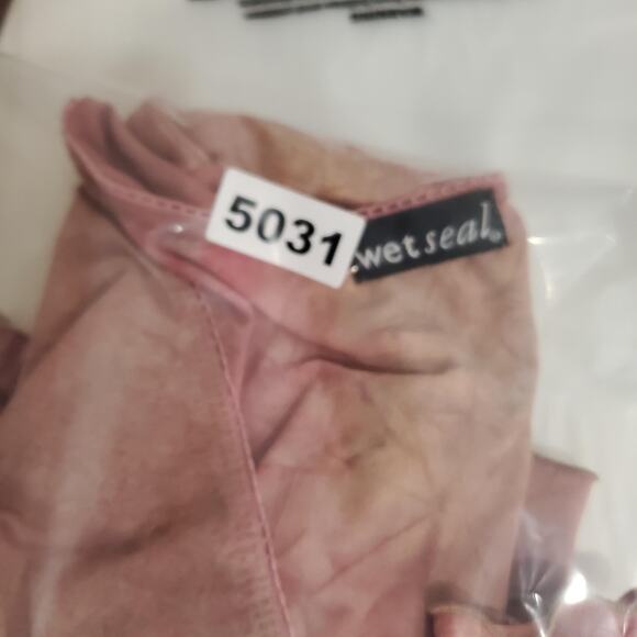 Vintage Y2K Fairy Grunge Wet Seal Shirt Womens Medium Pink Tie Dye Flutter Boho - Picture 8 of 8